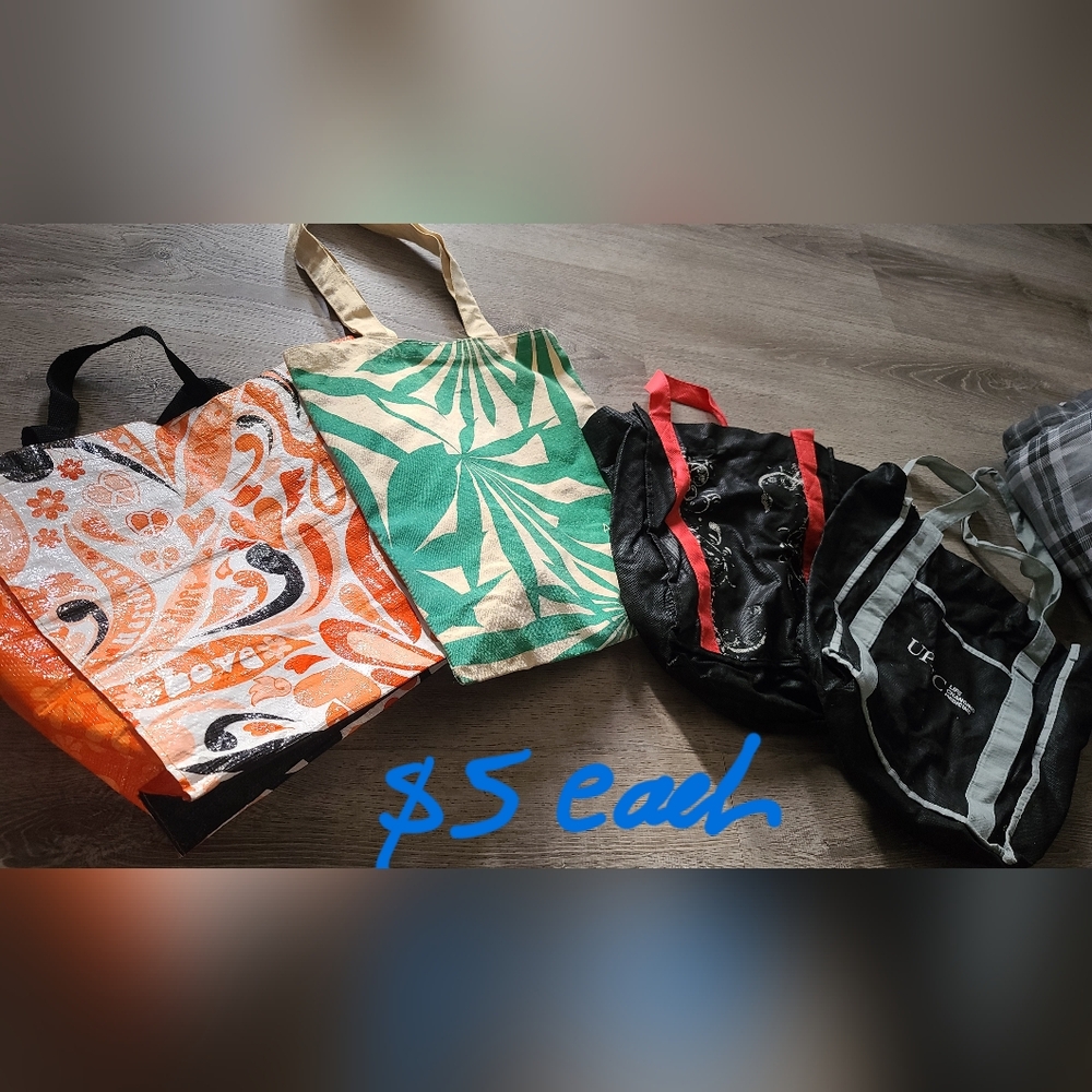 Colorful Tote Bag Set